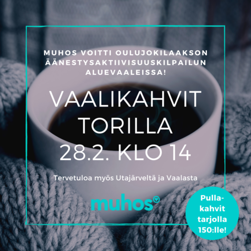 Vaalikahvit torilla