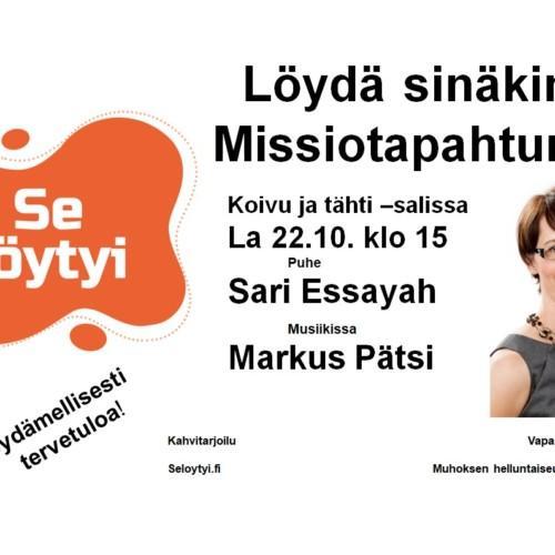 Se löytyi – Löydä sinäkin! Missiotapahtuma