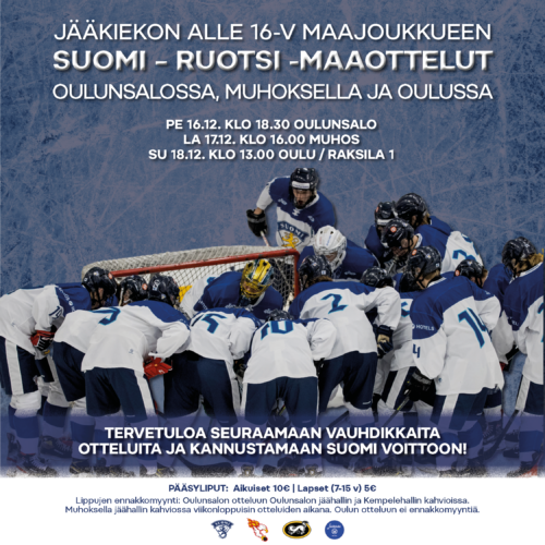 U16 Suomi-Ruotsi-maaottelu