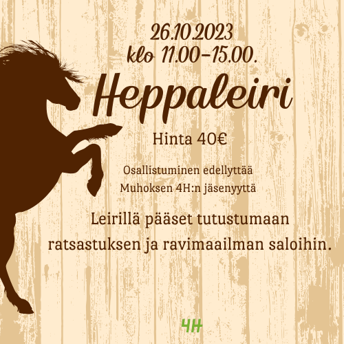 4H Heppaleiri (Muhoksen syyslomaviikko)