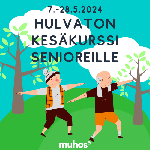 Hulvaton kesäkurssi senioreille +60v.