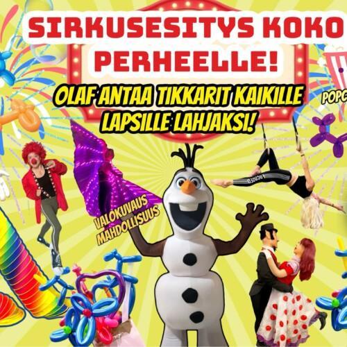 It’s showtime -sirkusesitys Koivu & Tähti -salissa
