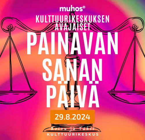 Avajaisviikko: Painavan sanan päivä