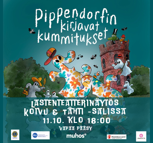 Pippendorfin Kirjavat Kummitukset -teatteriesitys.