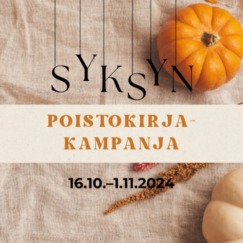 Kirjaston syksyn poistomyyntikampanja