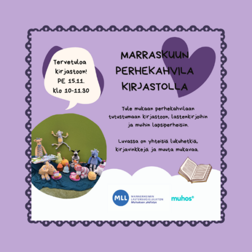 Marraskuun perhekahvila kirjastolla