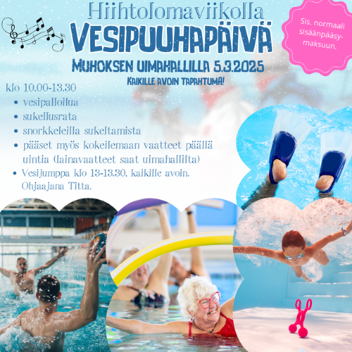 Vesipuuhapäivä uimahallilla