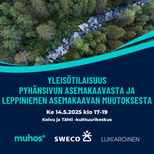 Yleisötilaisuus Pyhänsivun asemakaavasta ja Leppiniemen asemakaavan muutoksesta