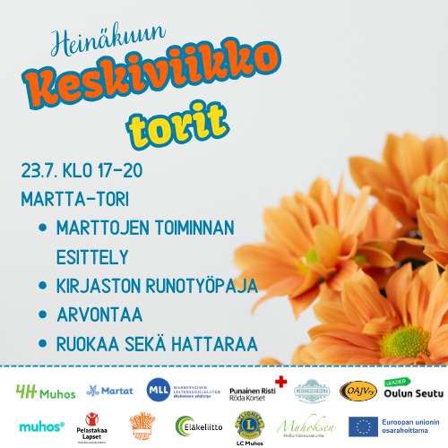 Heinäkuun Keskiviikkotorit – Martta-tori