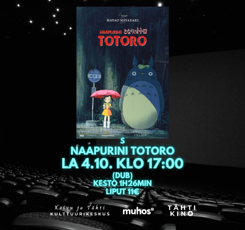 Naapurini Totoro -elokuvanäytös (suomeksi puhuttu)