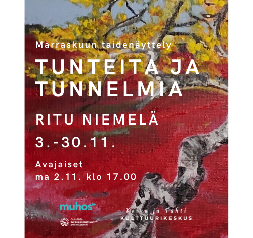 Marraskuun näyttely: Ritu Niemelä: Tunteita ja tunnelmia