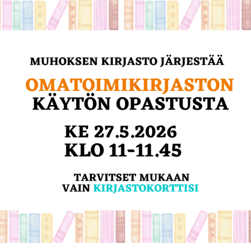 Omatoimikirjaston käytön opastusta