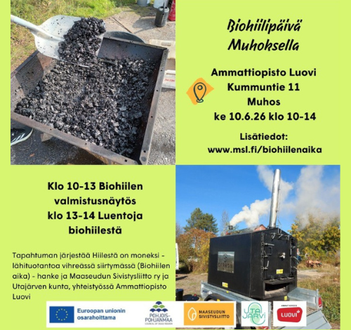 Biohiilipäivä Muhoksella