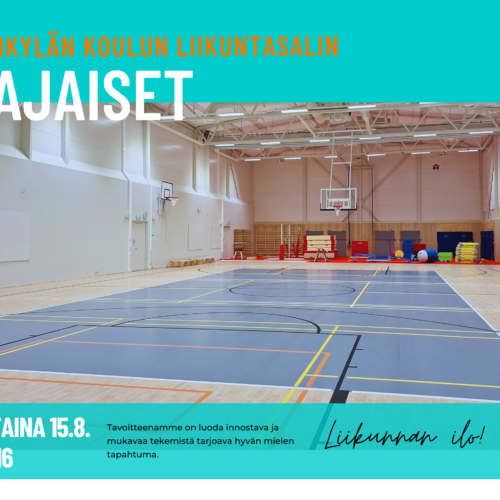 Kirkonkylän koulun liikuntasalin avajaiset