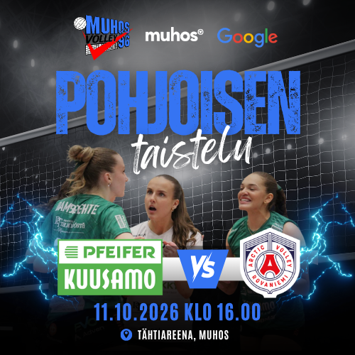 Mestaruusliigan lentopalloa: Pfeifer Kuusamo vs. Arctic Volley