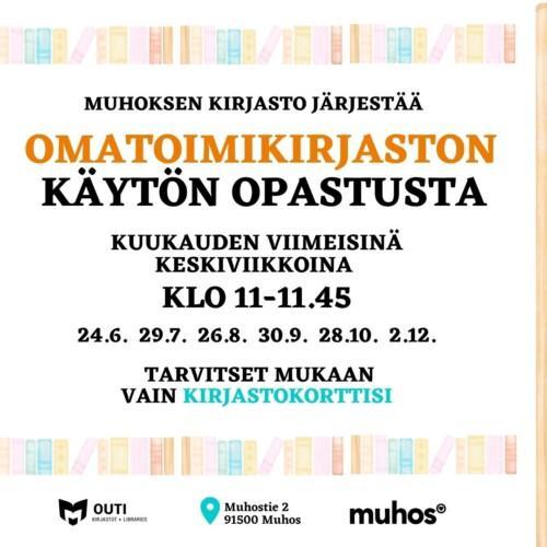 Omatoimikirjaston opastusta