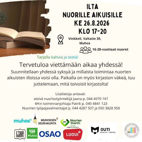 Nuorten aikuisten ilta Vinkkelissä