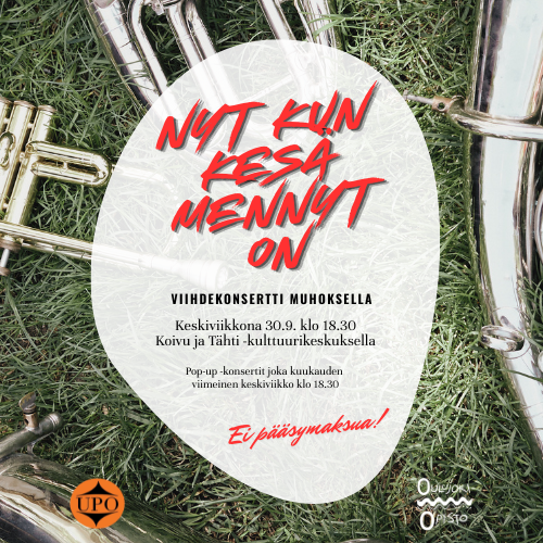 Nyt kun kesä mennyt on – Viihdekonsertti Muhoksella