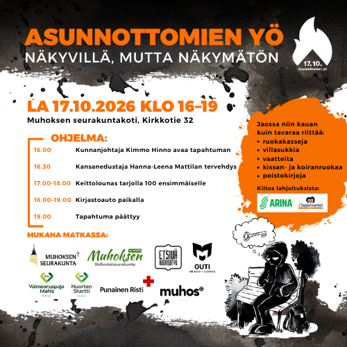 Asunnottomien yö Muhoksella