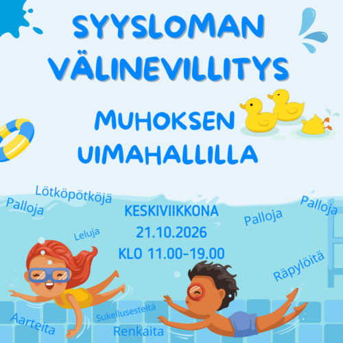 VÄLINEVILLITYS MUHOKSEN UIMAHALLILLA